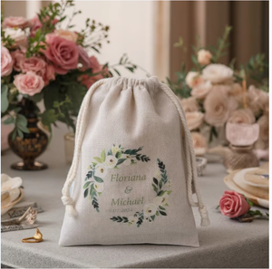 Pochette cadeau personnalisée en toile de jute avec cordon de serrage, sac d'emballage en lin naturel pour cristaux et aromathérapie - Product Image 6