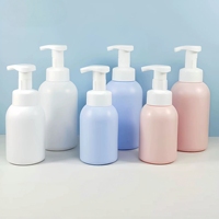 Bouteille pompe en mousse PET personnalisée OEM d'usine, couleur et capacité au choix, 200ml/300ml/500ml, avec tête applicatrice pour sérum et mousse de soin de la peau