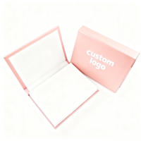 Ensemble de bloc-notes autocollants à couverture rigide avec impression de logo personnalisé en gros pour la promotion