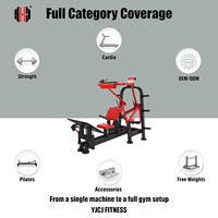 Appareil de musculation professionnel pour fessiers avec support de barre rembourré, coussin inclinable, repose-pieds et rangement pour plaques d'haltères