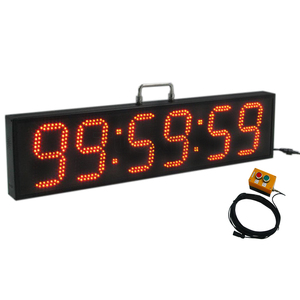 Xách tay 6-inch LED kỹ thuật số Đồng hồ đếm ngược với 6 chữ số không thấm nước và thêm thiết lập lại dừng bắt đầu push button - Product Image 1