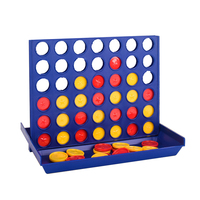 Jeu de société de table d'échecs à quatre rangées stéréoscopique Lucky Bingo Plastic Educational Early Childhood Parent-Child Interaction for