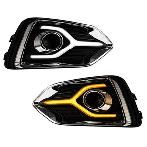 Feux de jour led DRL pour <span class=keywords><strong>Hyundai</strong></span> <span class=keywords><strong>Accent</strong></span> 2018 2019 2020 2021 <span class=keywords><strong>2022</strong></span> pare-chocs feux antibrouillard de conduite DRL feux clignotants ambrés - Product Image 1