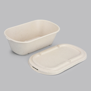 Di alta qualità Eco Friendly biodegradabile usa e getta piccola polpa rotonda da asporto bagassa 24 32 oz ciotola per confezionamento di alimenti per insalata - Product Image 3