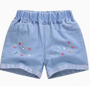 Nuovi Shorts in Denim per Ragazze 2025, Casual, Tinta Unita, Alla Moda, per Esterni, Ecologici, per Bambini e Neonati, Taglie Medie e Grandi, Vendita all'Ingrosso, Disponibili - Product Image 6