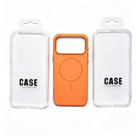 Boîte rectangulaire en plastique transparent pour emballage d'accessoires de téléphone portable avec languette Euro et logo personnalisé imprimé