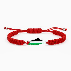 Hot-Selling Palestinian Flag <b>Bracelet</b> HandWoven Adjustable DIY Black White <b>Red</b> Green National Colors Wristband - Product Image 5