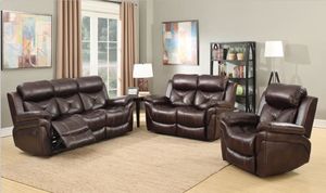 Frank Furniture Elegant Traditional Design 321-Seater Recliner <b>Sofa</b> Set High Quality Air Leather <b>Material</b> for Bean Bag <b>Sofas</b> - Product Image 3