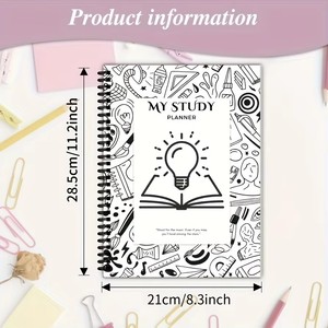 Carnet de planification des études |   Agenda scolaire pour étudiants avec suivi des objectifs et des <span class=keywords><strong>devoirs</strong></span>, planning des cours et registres de révision des examens - Product Image 3