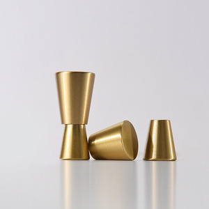<span class=keywords><strong>Bouton</strong></span> de tiroir en laiton en forme de cône tirer poli OEM quincaillerie de meubles boutons poignée pour armoires de cuisine commodes porte - Product Image 2
