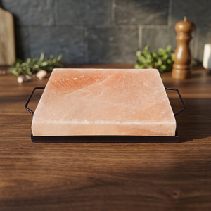 Plato con Forma de Ladrillo para una Cocina Hermosa y Decoración del Hogar, Losas Talladas de Sal Rosa del Himalaya Orgánica y Natural - Product Image 1