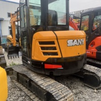 Oferta Especial: Miniexcavadora Compacta Usada SANY SY55U de 5T, Excavadora Hidráulica de Orugas con Cucharón Reforzado