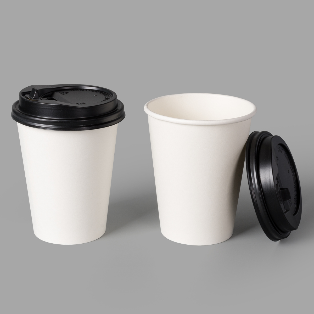 900sets/ctn 12oz Biodegradable Coffee Paper Cups with Lid