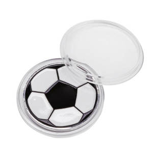 Ucuz tek özel metal 2d yumuşak emaye spor futbol futbol meydan sikke ile kapsül - Product Image 2