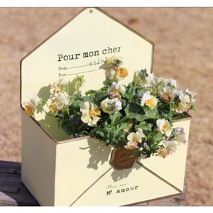 Vaso <span class=keywords><strong>da</strong></span> fiori in ferro battuto per <span class=keywords><strong>balcone</strong></span>, stile giapponese, per esportazione, vaso <span class=keywords><strong>da</strong></span> fiori transfrontaliero, secchio per fiori retrò francese a forma di busta antica - Product Image 2