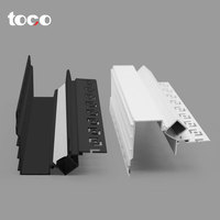 Encastré Led Canal Aluminium Diffuseur Bande Lumineuse Profil Rainure Plafond Coin Anodisé Led Profil Lumière