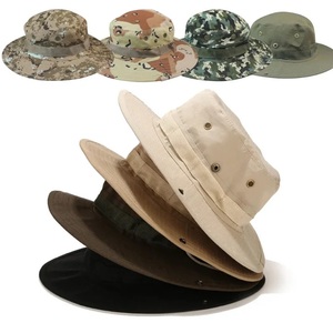 Camuflaje Boonie Hombres Sombrero Sombreros de cubo Panamá Gorra de verano Caza Senderismo Al Aire Libre Camo Sun Caps - Product Image 4