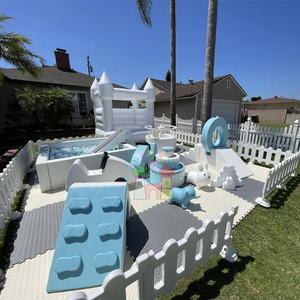 Equipo de Juegos Infantil para Exteriores, Piscina de Pelotas Portátil con Tobogán, Valla de Juego Interior Suave, Plástico para Niños Pequeños - Product Image 5