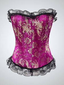 Corsets en dentelle pour femmes, style palais, contrôle moyen, respirants, en Spandex/Polyester, pour amincir la taille et le ventre, vente en gros ODM pour adultes - Product Image 6