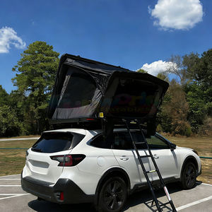 Tente de toit de voiture pour camping en plein air 4 saisons, coque en aluminium légère, tente de toit rigide imperméable avec échelle - Product Image 2