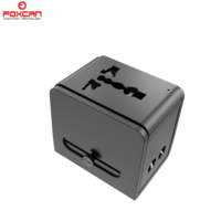 Cargador Rápido Foxcan 20W PD con Logotipo Personalizado, Adaptador de Viaje con Enchufe Europeo, Popular en Todo el Mundo, Carga Rápida para Alemania, Francia y Europa