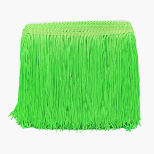 Passementerie en dentelle à franges dorées pour la couture de rideaux de vêtements décoratifs et de vêtements en coton perlé et polyester - Product Image 3