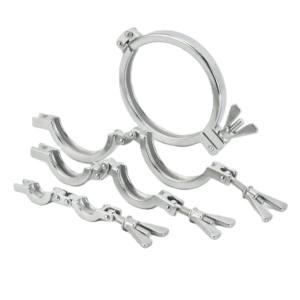 แคลมป์แบบปรับได้สำหรับงานหนัก 13EU แบบสองขา ผลิตจากสแตนเลส SS304/316L มาตรฐาน DIN สำหรับงานน้ำ ระบายน้ำ อาหาร และเครื่องดื่ม - Product Image 2