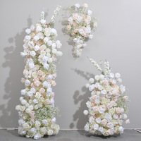 Betoverende realistische groene mos bruiloft afstudeer bloemstuk zijden kunstbloemen centerpiece bos thema feest