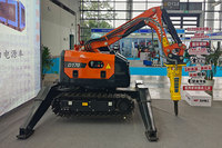 Plate-forme de forage rotative de robot de démolition télécommandée électrique D170 avec composants de roulement de boîte de vitesses de moteur de noyau
