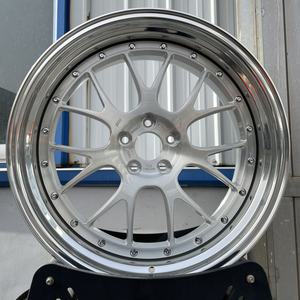 Jantes forgées en argent brossé, concaves profondes personnalisées, 19, 20, 21 pouces, jantes forgées en 2 parties pour BMW F90 M5 F82 M4 <span class=keywords><strong>Audi</strong></span> <span class=keywords><strong>RS5</strong></span> S5 - Product Image 3