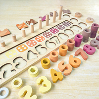 Boulier numérique 3D blocs de construction apprentissage des nombres multifonctionnel éducation précoce Montessori jouets mathématiques en bois boulier