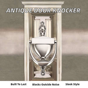 RHETECH Durable Antique <strong>Funny</strong> <strong>Door</strong> <strong>Knocker</strong> with Unique Modern Design Aluminium Material Soundproof Feature Screw Installation - Product Image 2