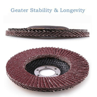 Disques à lamelles professionnels de 4/ 4.5/5/6/7 pouces Lames de meules de grain 60 Disques de ponçage OEM personnalisables pour meuleuse d'angle