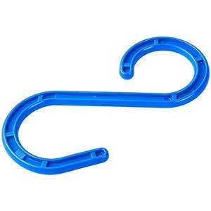 Gancho de Plástico Tipo S Azul Tamaño Mediano Aislado para Herramientas de Gestión de Cables - Product Image 1