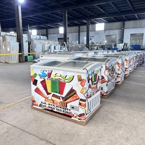 Vitrine Réfrigérée Combinée pour Supermarché, Congélateur Horizontal pour Glaces, <span class=keywords><strong>Réfrigérateur</strong></span> Commercial - Product Image 4