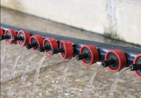 Gotero de Riego con Compensación de Presión 0.5-4.0 Bar, Flujo Estable, Emisor de Goteo para Agricultura