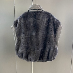 Gilet Senza Maniche in Pelliccia <span class=keywords><strong>di</strong></span> <span class=keywords><strong>Visone</strong></span> Lavorato a Maglia alla Moda per Donna, Giacca Calda - Product Image 6