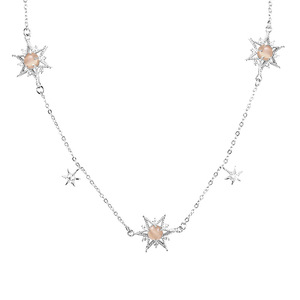 Vente en gros collier <span class=keywords><strong>Stella</strong></span> chaîne à maillons en or laiton tendance alliage de Zinc pour la fête Zircon incrusté griffes réglage - Product Image 1