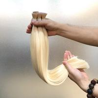 Extensions de cheveux 100% humains blonds illuminés Megahair, racine dégradée, pointes pleines, cheveux vietnamiens