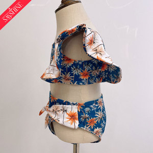 Stampa personalizzata Bikini palma mamma e Me due pezzi costume da bagno <span class=keywords><strong>piscina</strong></span> spiaggia <span class=keywords><strong>abbigliamento</strong></span> estivo - Product Image 4