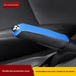 Funda de Freno de Mano para Coche de Alta Calidad Marcan, Cuero Cosido a Mano, Varios Colores, Accesorios de Modificación Interior, Logotipo Personalizado - Product Image 4
