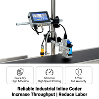 Codificador de 12.7mm, Impresora de Inyección de Tinta en Línea para Fecha de Caducidad, Número de Lote, Código de Barras y Código QR en Envases de Cosméticos