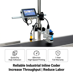 Codificador de 12.7mm, Impresora de Inyección de Tinta en Línea para Fecha de Caducidad, Número de Lote, Código de Barras y Código QR en Envases de Cosméticos - Product Image 6