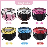 Meilleures ventes : Enclos octogonal pour chien, niche pour chat, boîte de mise bas en tissu Oxford respirant, lavable, pliable, pour intérieur et toute la maison