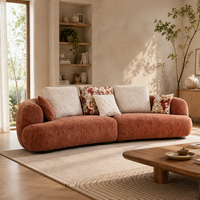 Canapé modulaire Sherpa moderne avec housses amovibles et lavables, canapé profond personnalisé