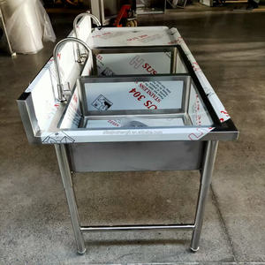 อ่างล้างจานสแตนเลสสำหรับห้องครัวและห้องซักรีด พร้อมตะแกรงกรองเศษอาหาร - Product Image 6