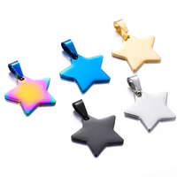 Großhandel Blank Metal Star Shaped Gold Metall Pet Id Tag mit Ring Edelstahl Hunde marke