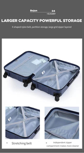 Chất lượng tốt nhất kim cương Thiết kế vali <span class=keywords><strong>retro</strong></span> phong cách ABS Xe đẩy trường hợp hành lý Túi du lịch - Product Image 4