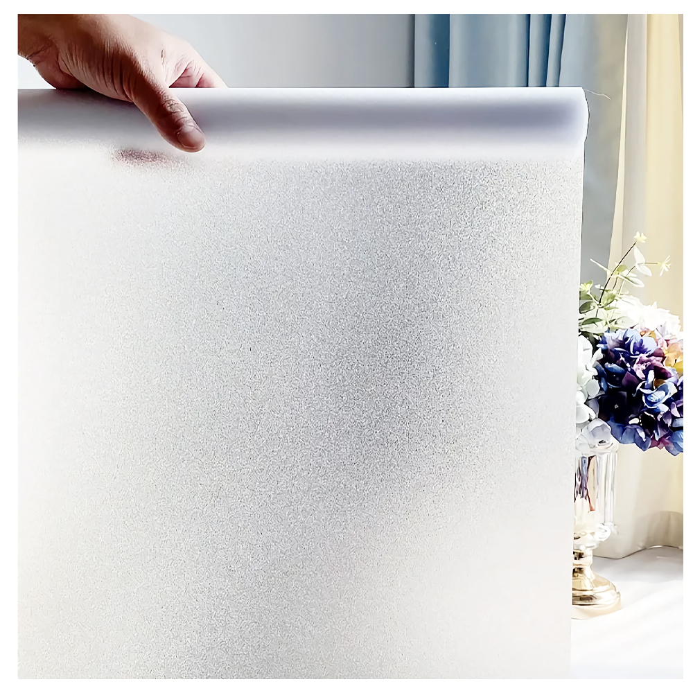 High Quality PVC Self-adhesive Frosted Glass Film Window Film, Soft Plastic Film Roll, Moisture-proof and Moisture Resistant