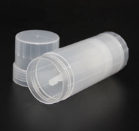 Conteneur de déodorant transparent écologique vide, 30 ml/60 ml, tube de déodorant à visser pour emballage cosmétique